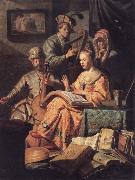 REMBRANDT Harmenszoon van Rijn Musical Company oil painting reproduction